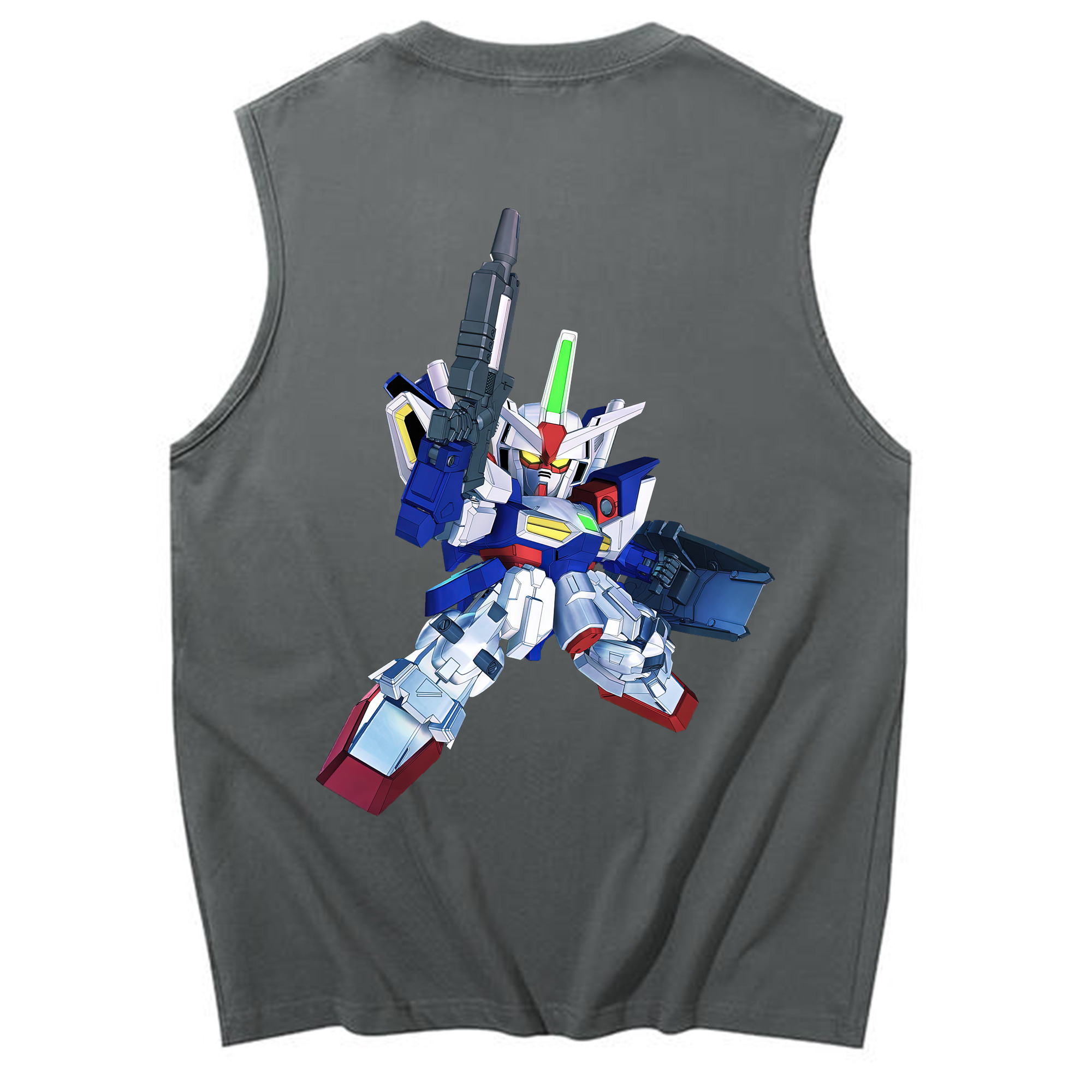 （画像用） 機動戦士ガンダム Mobile Suit Gundam コットン100％タンクトップ（背面プリント）